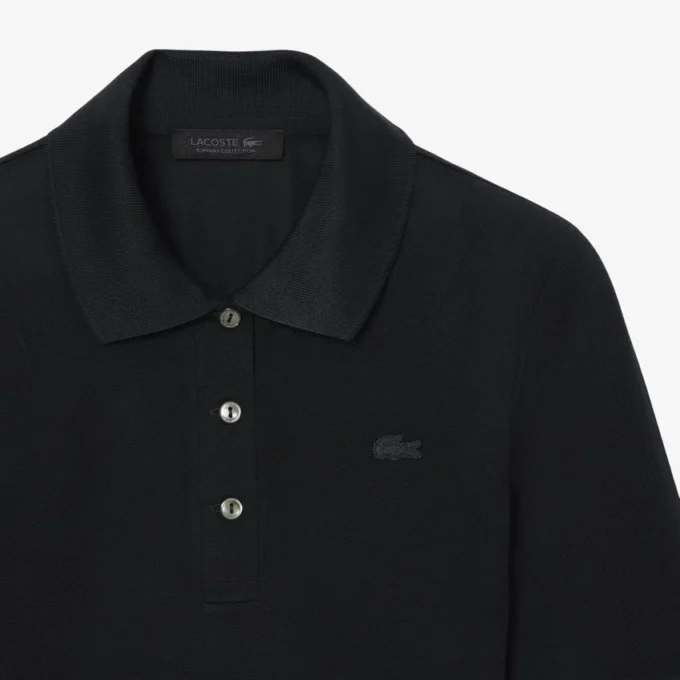 Runway Slim Fit İpek Mini-Piqua Polo Tişört