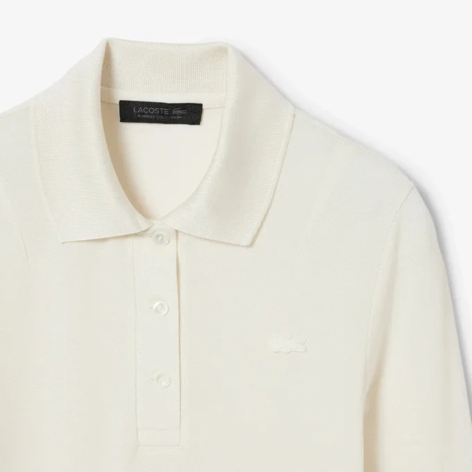 Runway Slim Fit Uzun Kollu İpek Polo Tişört