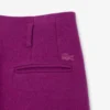 Runway Slub Yün Geniş Kesim Terzi İşlemeli Pantolon