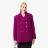 Runway Slub Yün Pea Coat