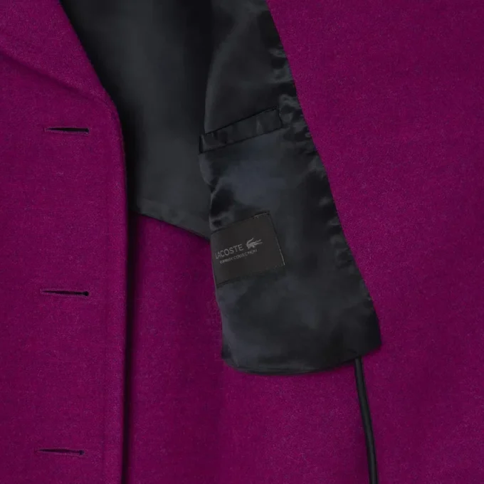 Runway Slub Yün Pea Coat