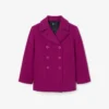 Runway Slub Yün Pea Coat