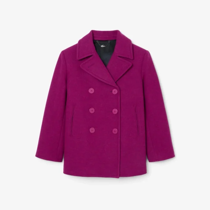 Runway Slub Yün Pea Coat