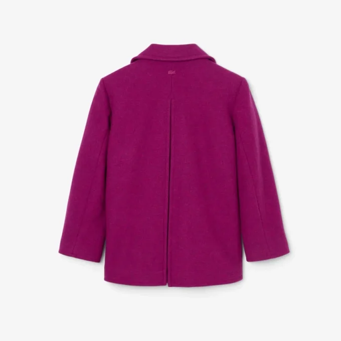 Runway Slub Yün Pea Coat