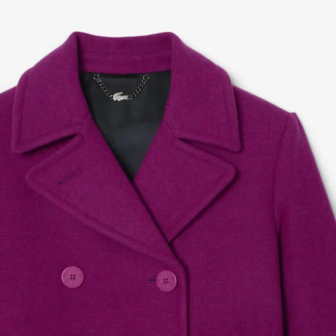 Runway Slub Yün Pea Coat