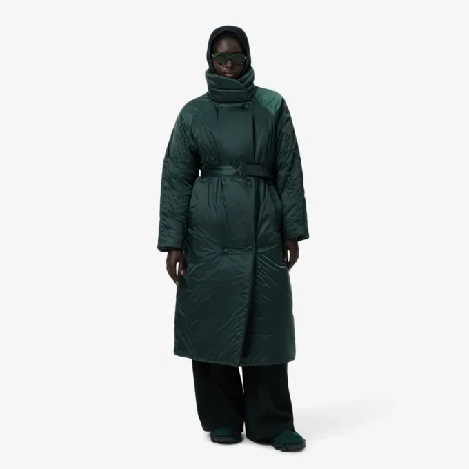 Runway Uzun Iridescent Puffed Ceket