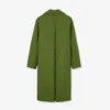 Runway Uzun Slub Yün Pea Coat