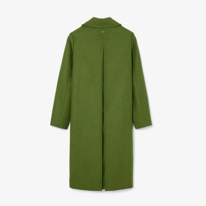 Runway Uzun Slub Yün Pea Coat