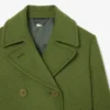 Runway Uzun Slub Yün Pea Coat