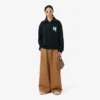 Runway Yüksek Yakalı Fermuarlı Rozetli Sweatshirt
