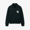Runway Yüksek Yakalı Fermuarlı Rozetli Sweatshirt