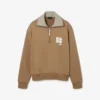 Runway Yüksek Yakalı Fermuarlı Rozetli Sweatshirt