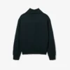 Runway Yüksek Yakalı Fermuarlı Rozetli Sweatshirt