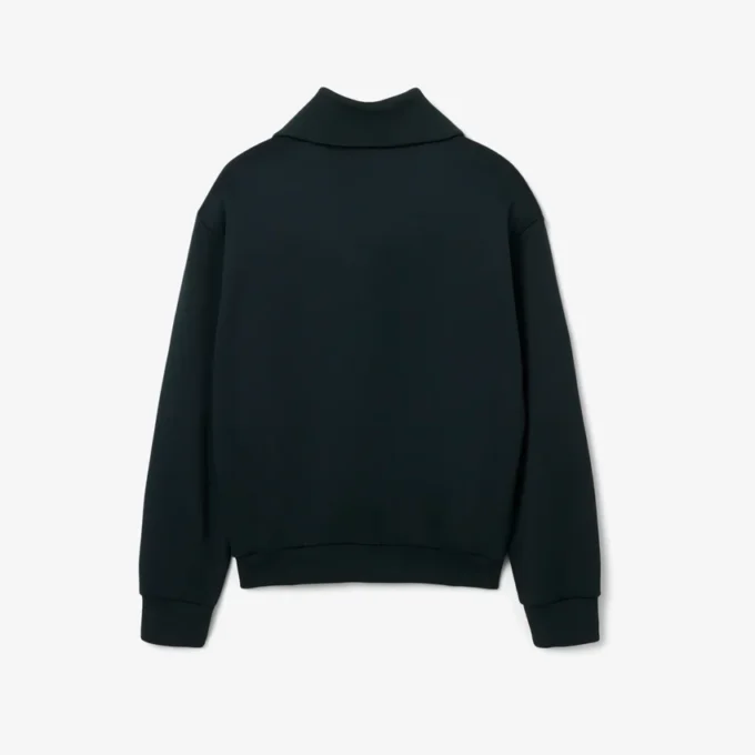 Runway Yüksek Yakalı Fermuarlı Rozetli Sweatshirt