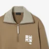 Runway Yüksek Yakalı Fermuarlı Rozetli Sweatshirt