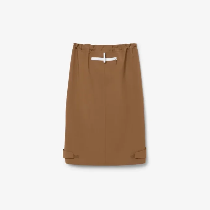 Runway Yün Blend Kargo Etek