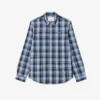 Slim Fit Gingham Desenli Streç Poplin Gömlek