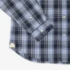 Slim Fit Gingham Desenli Streç Poplin Gömlek
