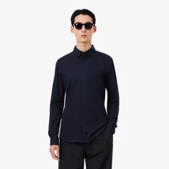 Slim Fit Pamuk Karışımlı Gömlek