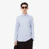Slim Fit Pamuk Karışımlı Gömlek