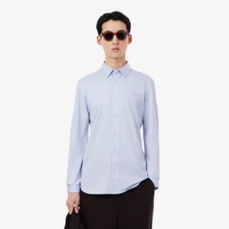 Slim Fit Pamuk Karışımlı Gömlek