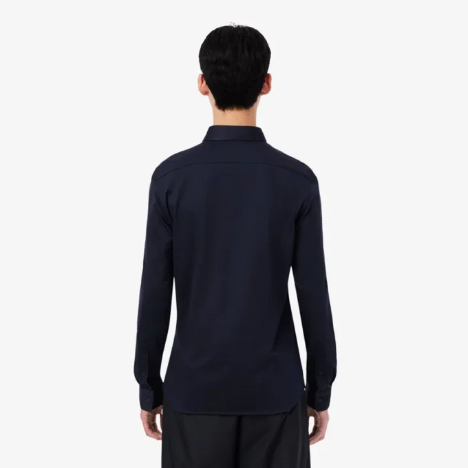 Slim Fit Pamuk Karışımlı Gömlek
