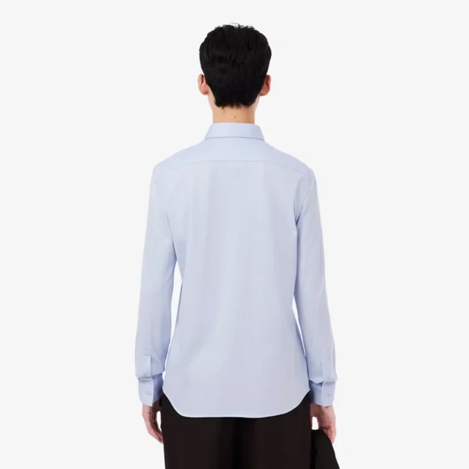 Slim Fit Pamuk Karışımlı Gömlek