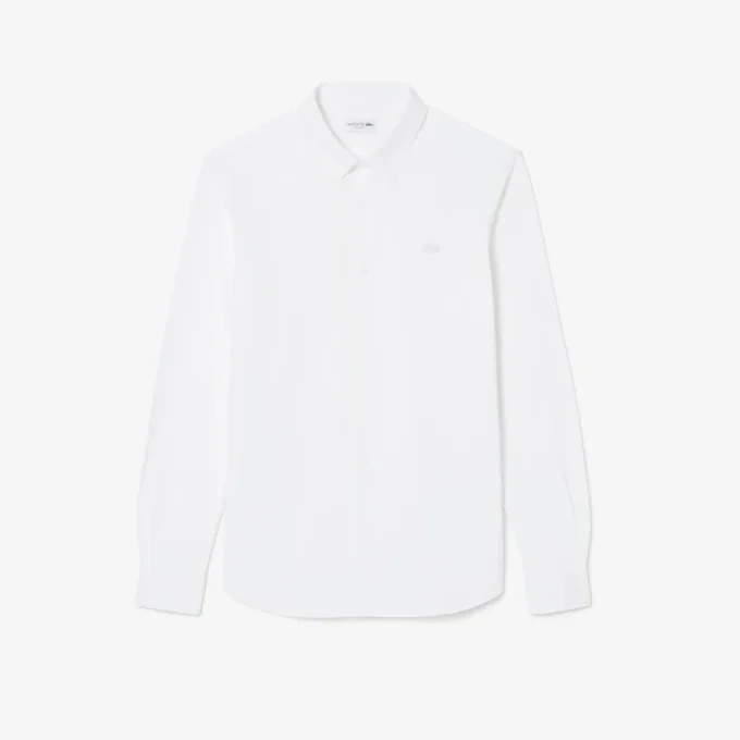 Slim Fit Pamuk Karışımlı Gömlek