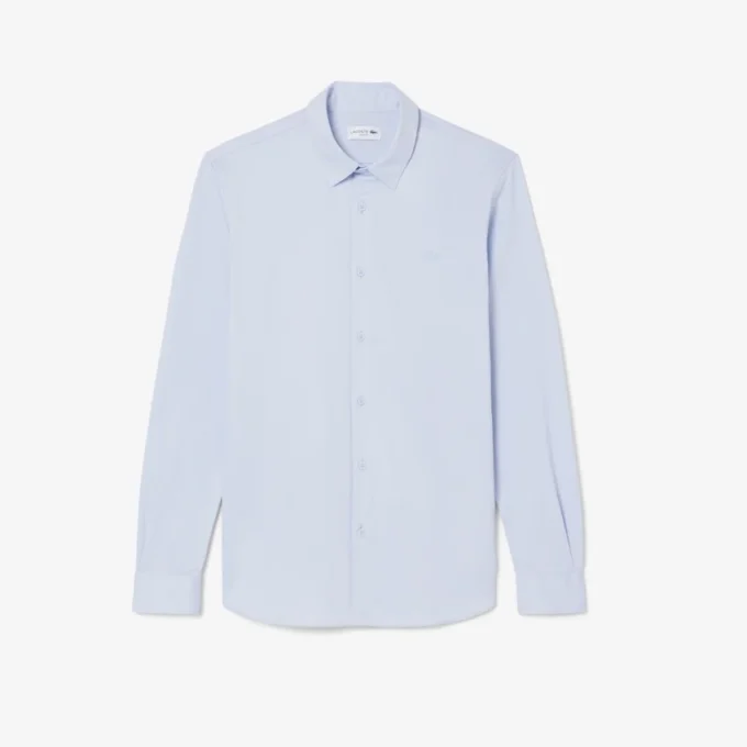 Slim Fit Pamuk Karışımlı Gömlek