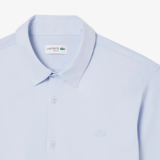 Slim Fit Pamuk Karışımlı Gömlek
