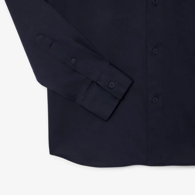 Slim Fit Pamuk Karışımlı Gömlek