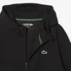 Spor Streç Fermuarlı Kapüşonlu Sweatshirt