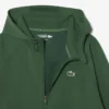 Spor Streç Fermuarlı Kapüşonlu Sweatshirt