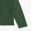 Spor Streç Fermuarlı Kapüşonlu Sweatshirt