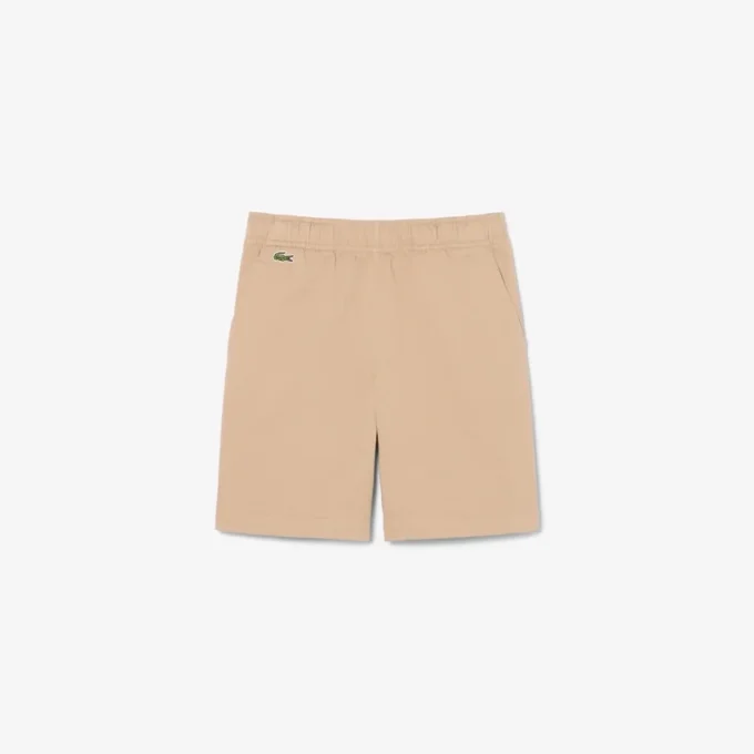 Streç Pamuklu Twill Chino Şort
