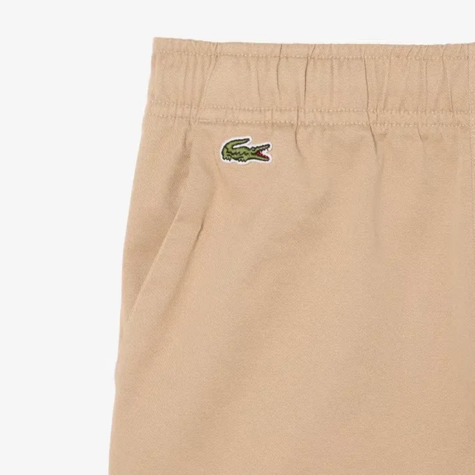 Streç Pamuklu Twill Chino Şort
