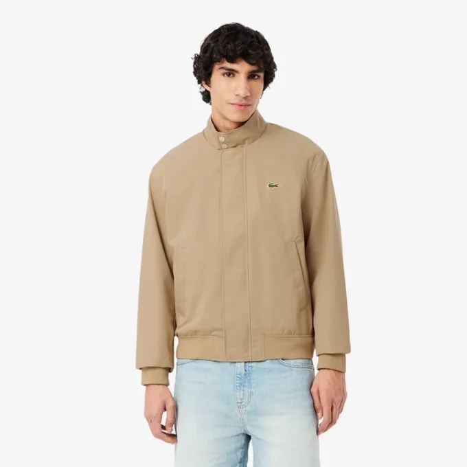 Su Geçirmez Twill Harrington Ceket