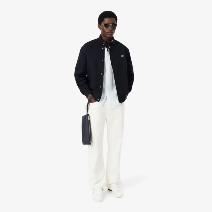Su Geçirmez Twill Harrington Ceket