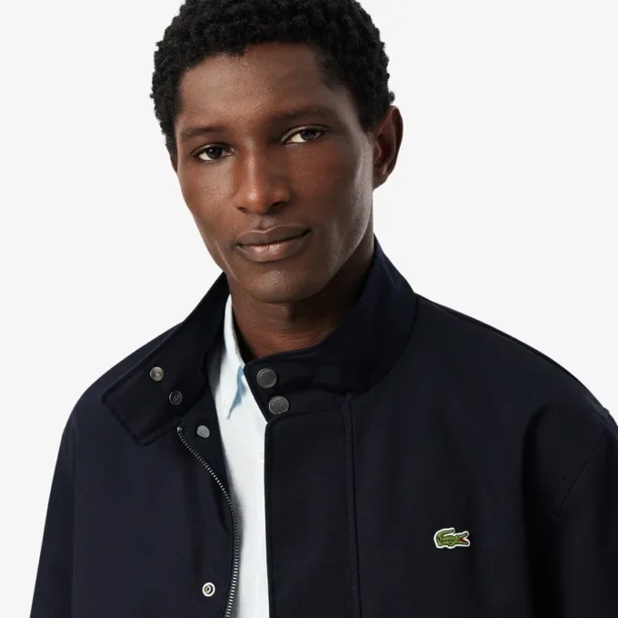 Su Geçirmez Twill Harrington Ceket