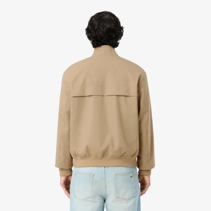 Su Geçirmez Twill Harrington Ceket
