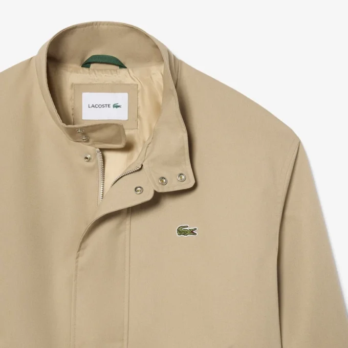 Su Geçirmez Twill Harrington Ceket
