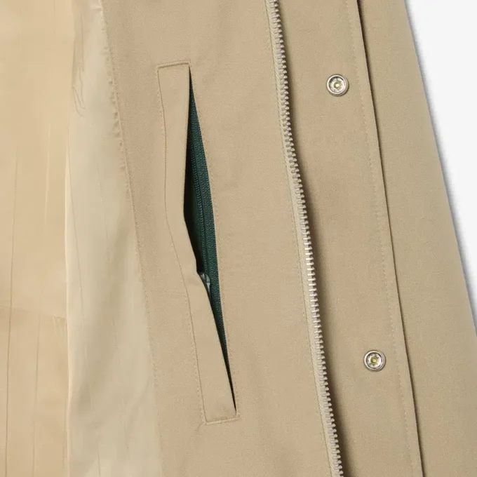 Su Geçirmez Twill Harrington Ceket