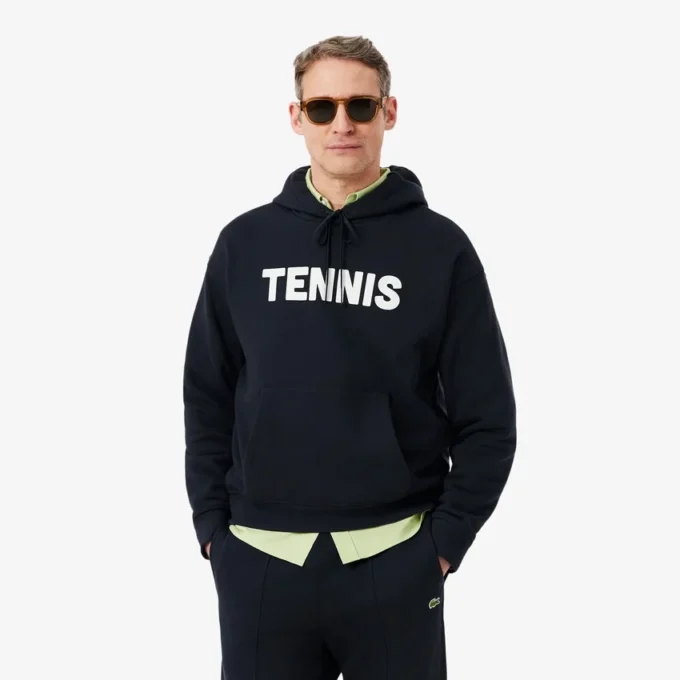 Tenis Desenli Kapüşonlu Sweatshirt