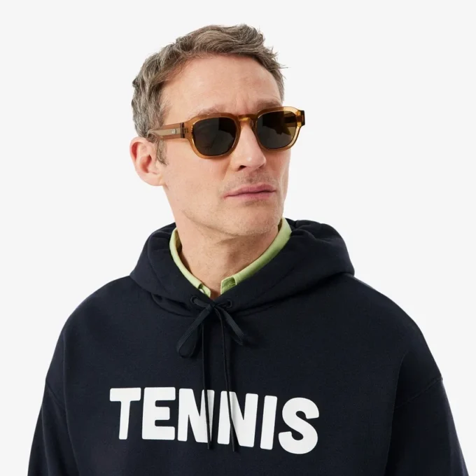 Tenis Desenli Kapüşonlu Sweatshirt
