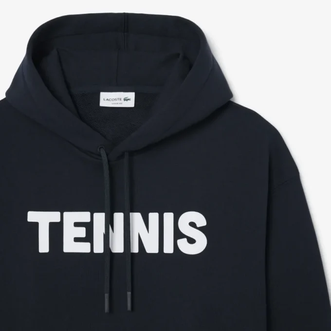 Tenis Desenli Kapüşonlu Sweatshirt