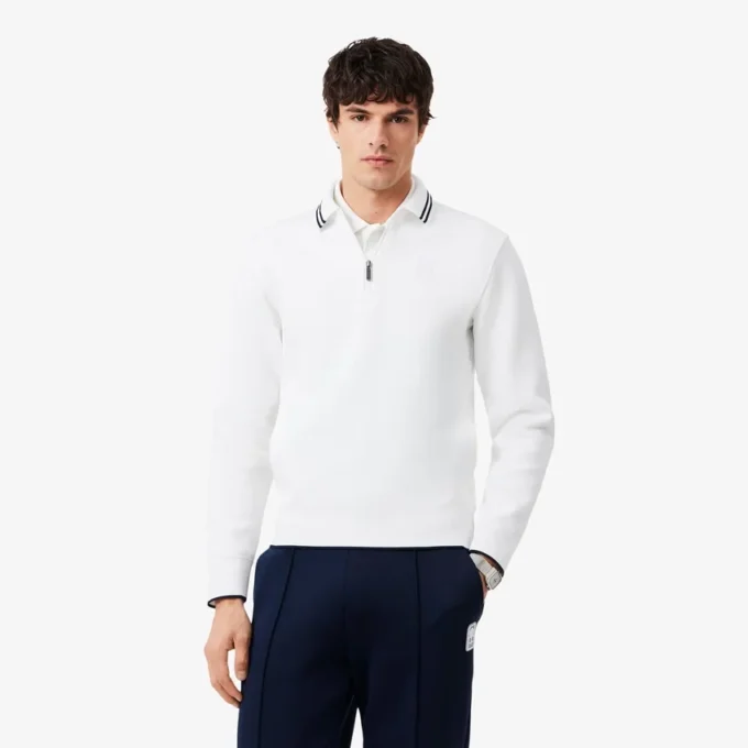 Tenis Heritage Polo Tişört Yakalı Fermuarlı Sweatshirt