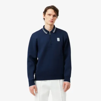 Tenis Heritage Polo Tişört Yakalı Fermuarlı Sweatshirt