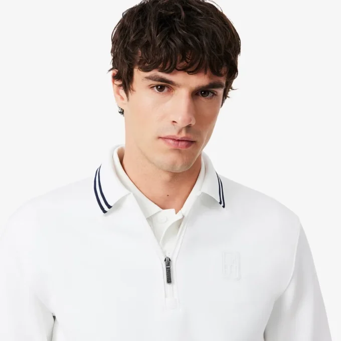 Tenis Heritage Polo Tişört Yakalı Fermuarlı Sweatshirt