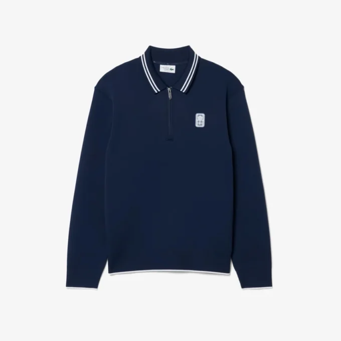 Tenis Heritage Polo Tişört Yakalı Fermuarlı Sweatshirt