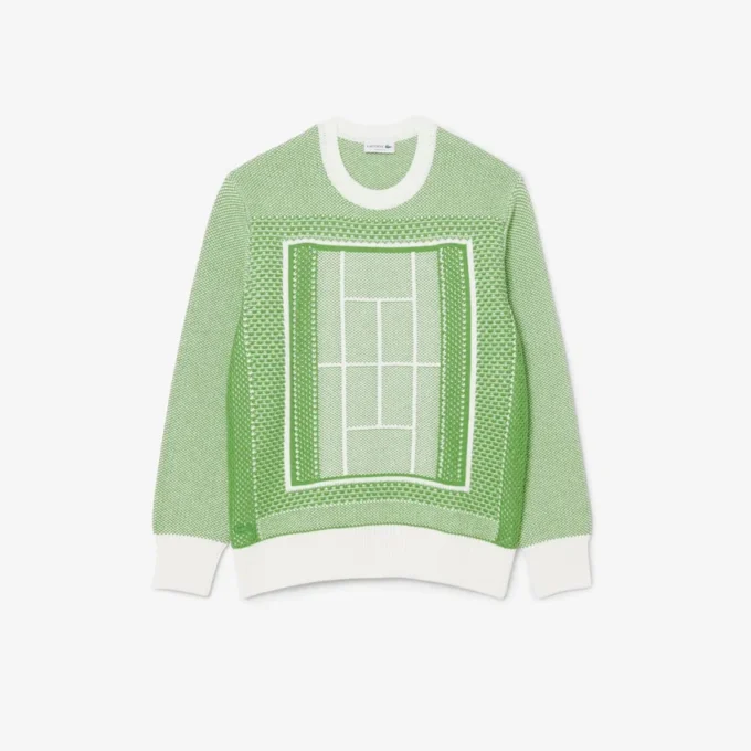 Tenis Kortu Grafikli Kazak